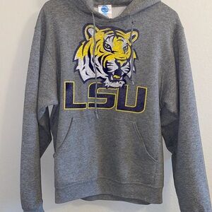 Gray NCAA LSU hoodie